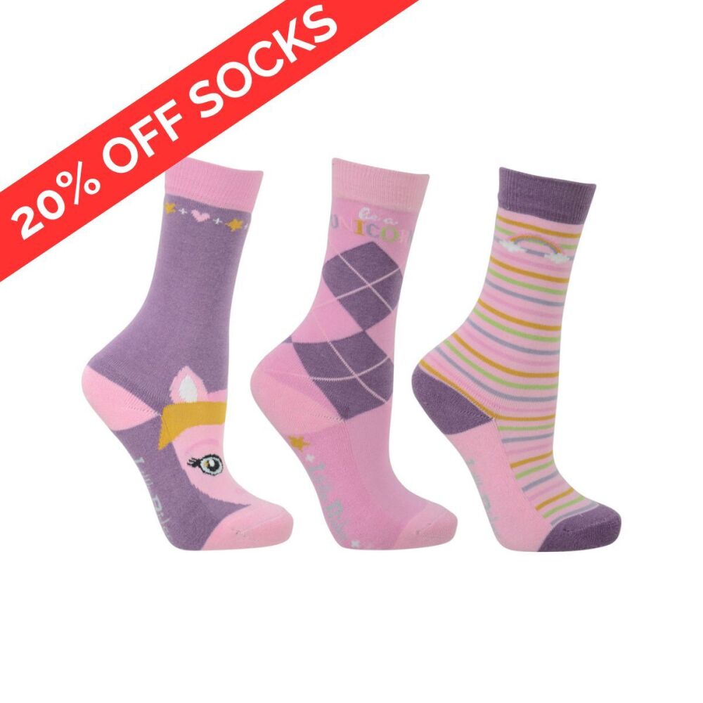 HyFASHION Little Unicorn Socks (Pack of 3)