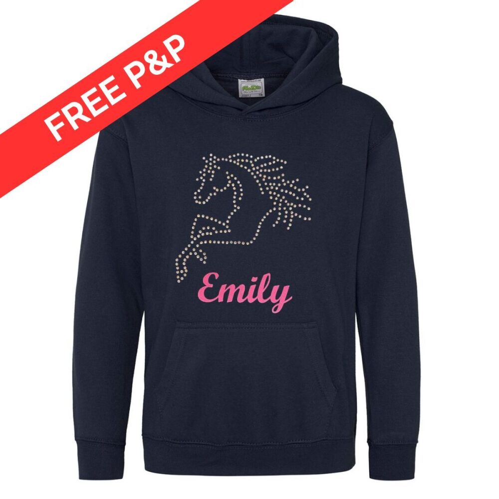 Children's Rhinestone Hoodies