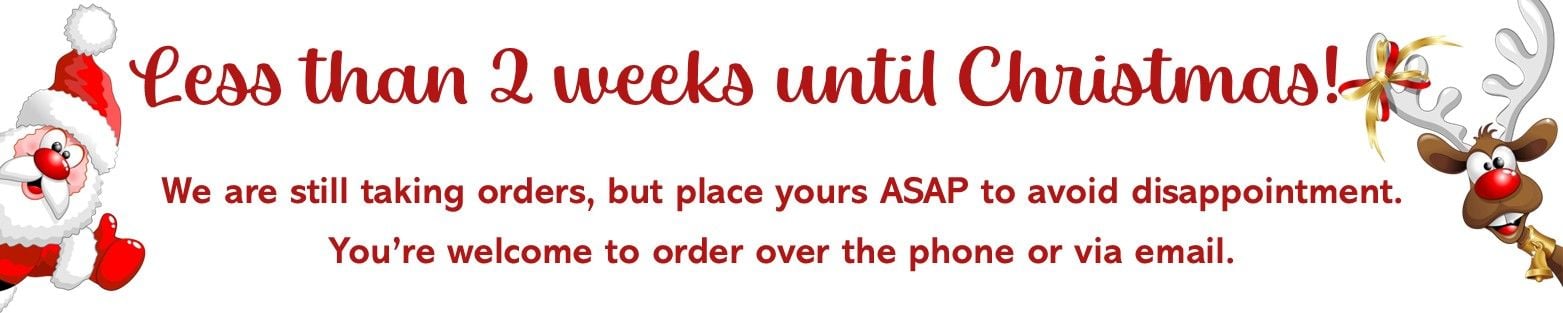 Christmas count down banner Less than 2 weeks