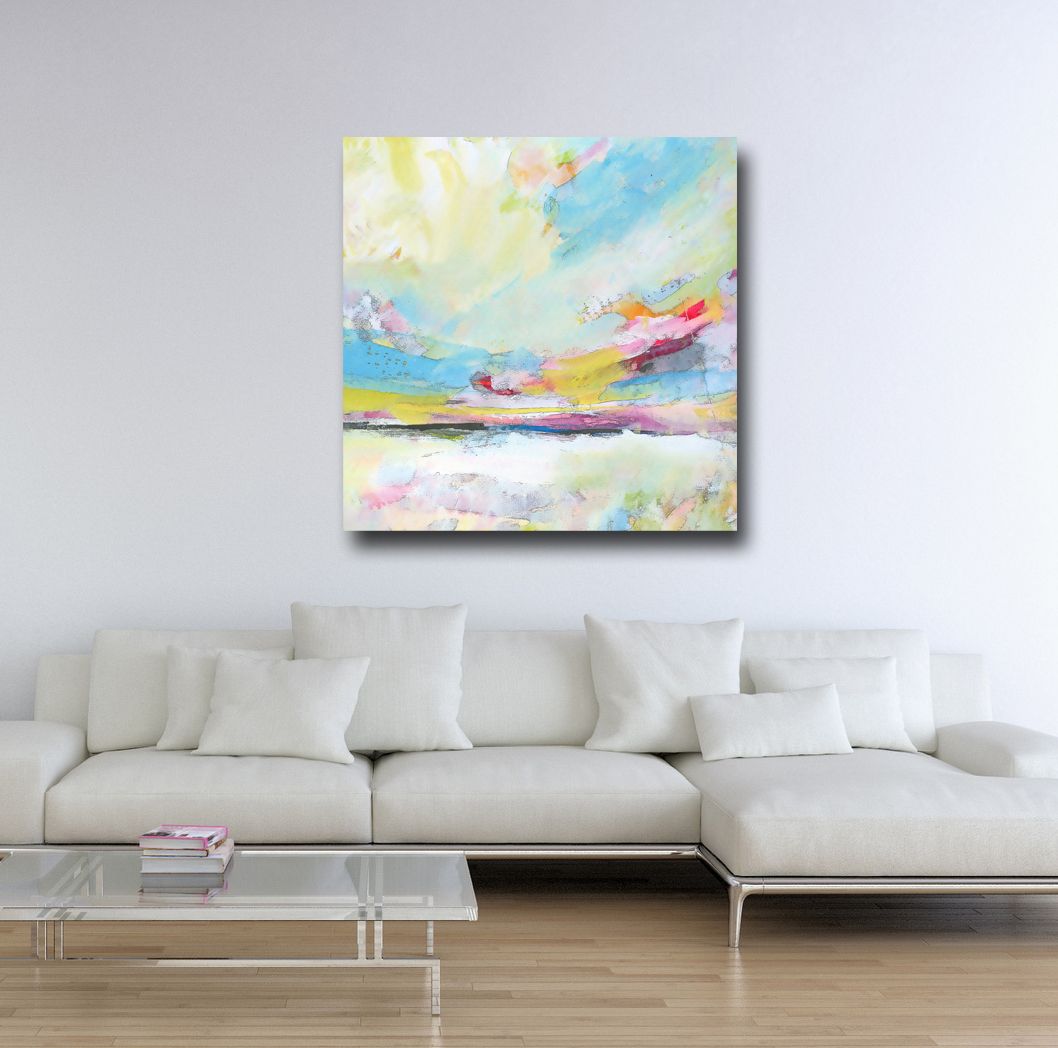 Large Wall Art, Landscape Canvas, Giclee Print from Painting, Abstract ...