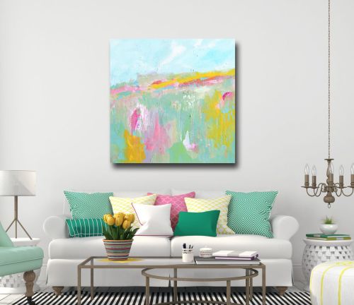 Large Abstract Landscape Canvas Art Giclee Print