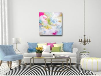 Large Modern Abstract Canvas Giclee Print Wall Art from Painting