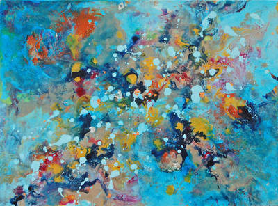 Cosmic Voyage Series II - Original Abstract Painting on Canvas