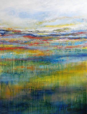 SOLD - Abstract Landscape 16 - Large Original Painting on Canvas