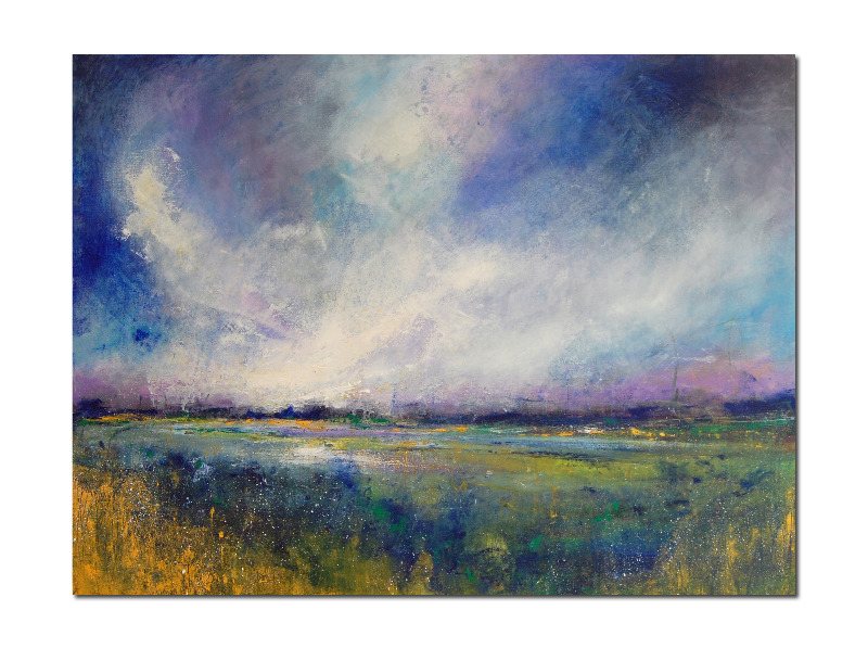 large abstract landscape painting