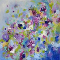 Wisteria - Original Abstract Expressionist Painting on Canvas