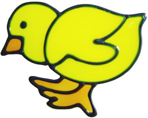 624 - Chicks - Handmade peelable static window cling decoration