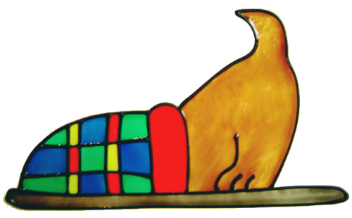 753 - Naughty Puppy - Handmade peelable window cling decoration