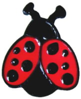 446 - Large ladybird handmade peelable window cling decoration