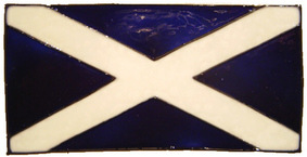 787 - Small Scotland Flag handmade peelable window cling decoration