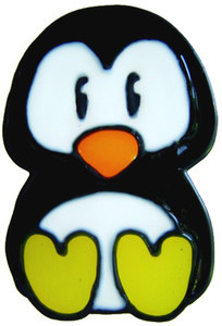 821 - Diddy Penguin handmade peelable window cling decoration