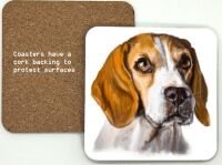 1314-121 Beagle Dog Coasters (95mm square)