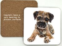1314-124 Border Terrier Dog Coasters (95mm square)