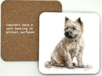 1314-306 Cairn Terrier Dog Coasters (95mm square)