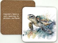 1314-312 Sea Turtle Coasters (95mm square)
