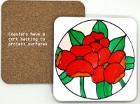 1314-272- Poppy Coasters (95mm square)