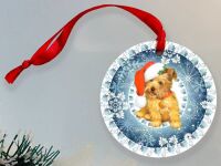 1355-258 Fancy Christmas Puppy tree ornament