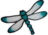 637 - Small Dragonfly - Handmade peelable static window cling decoration