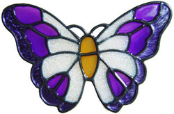8 - Small Butterfly - Handmade peelable window cling decoration