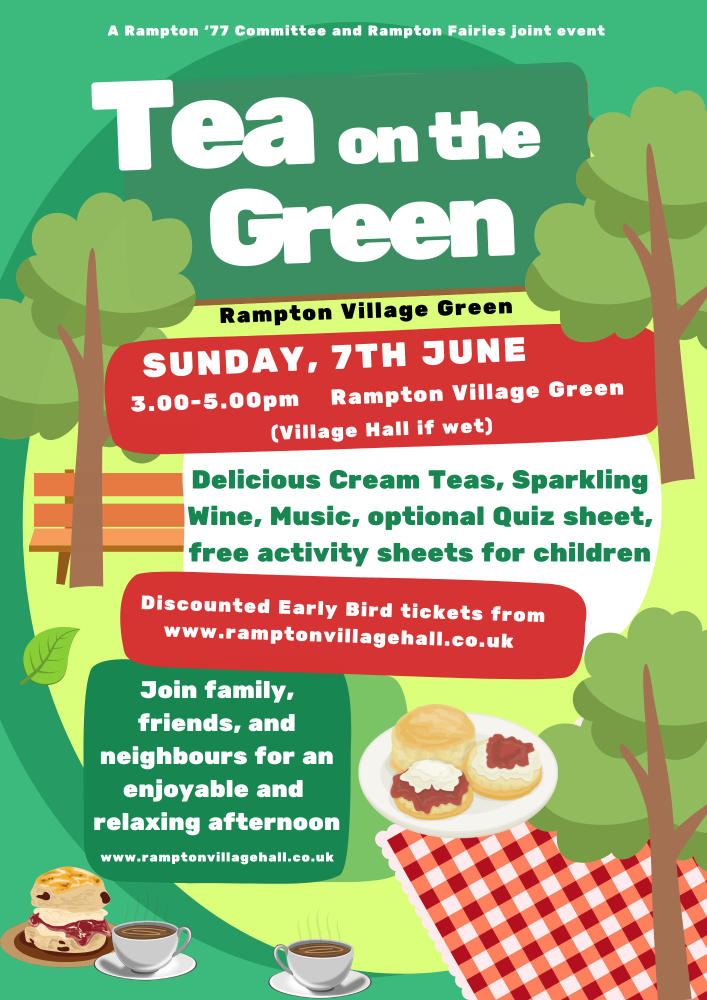 77 Tea on the Green 2026 flyer