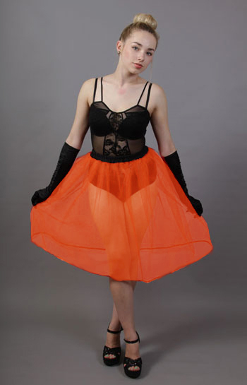 Plain Orange Petticoat