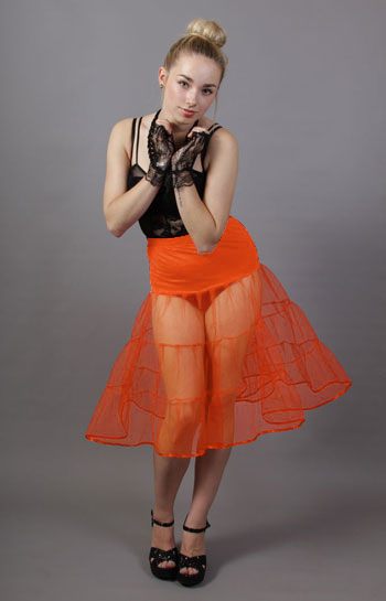 Tiered Orange Petticoat