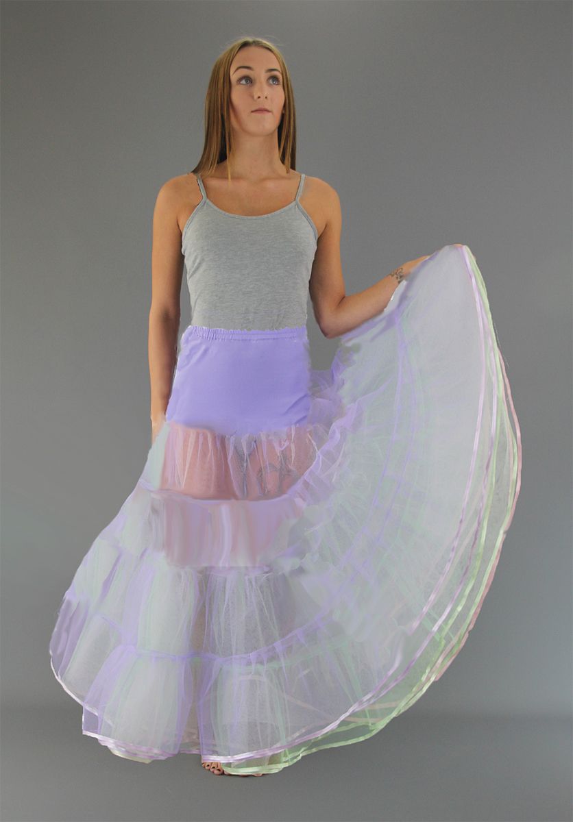 Multi-coloured Petticoat | Long Net Skirt | Long Netted Skirt | Dream ...