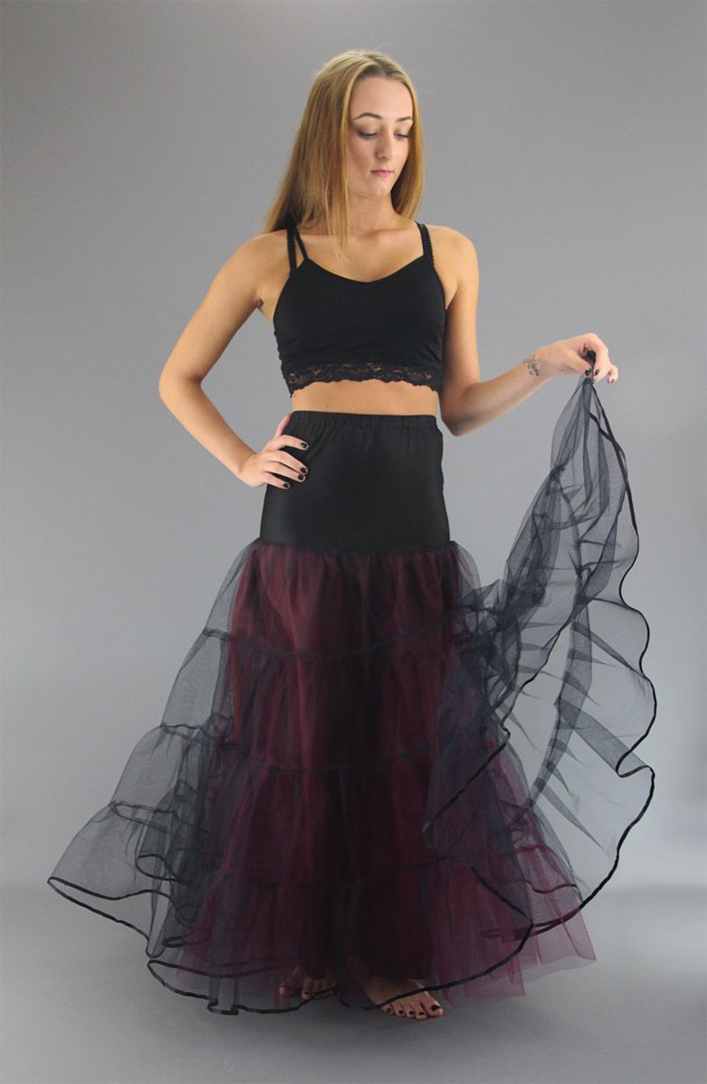Multicoloured Petticoat Long Net Skirt Long Netted Skirt Dream