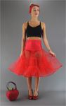 50s Style Red 3 Layers Petticoat