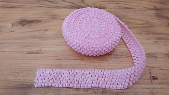 Pale Pink Crochet Tutu Top Elastic