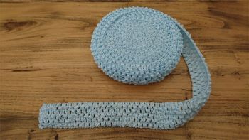 Pale Blue Crochet Tutu Top Elastic