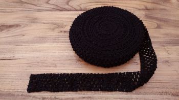 Black Crochet Tutu Top Elastic