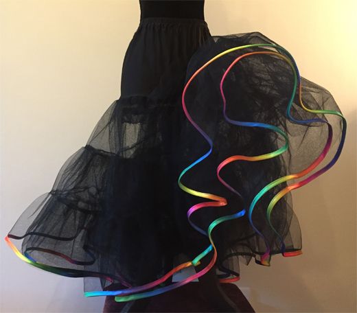 Wedding / Bridesmaid / Rockabilly Layered Petticoat With Rainbow