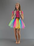 Raggy Fairy Punk Net Skirt - Multi Coloured