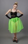 Plain Flo Green Net Petticoat