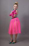 Plain Flo Pink Net Petticoat