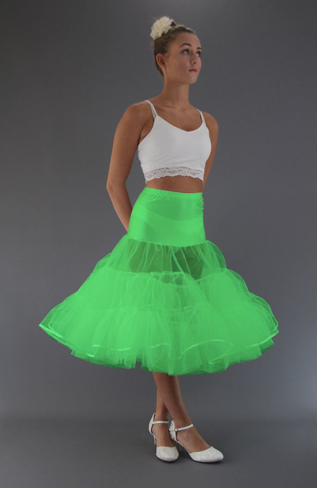 Flo Neon Green Net Petticoat | Dream Petticoats