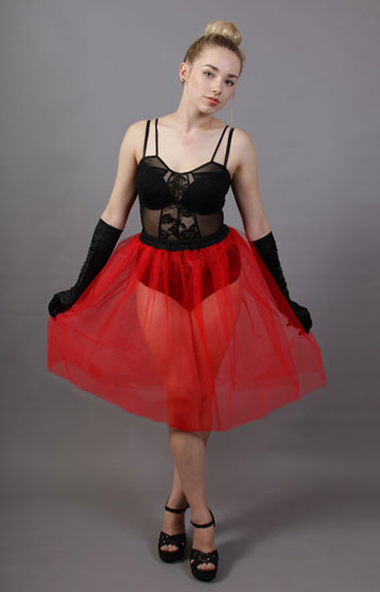 Red Net Petticoat