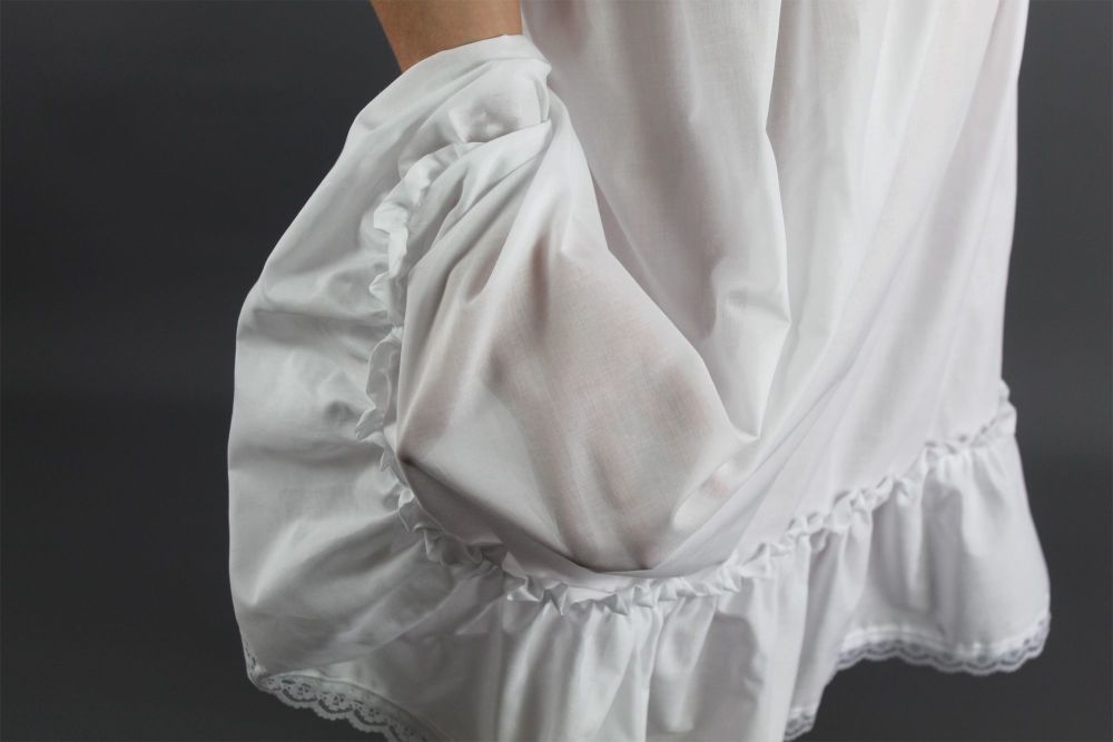 White 100 Pure Cotton Lawn Slip Lace Hem Dream Petticoats