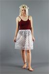Delicate White Lace Skirt Extender - Deep Lace Hem
