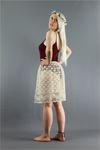 Delicate Ivory Lace Skirt Extender - Deep Lace Hem