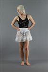 Short White Lace Mini Skirt Petticoat