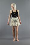 Short Ivory Lace Mini Skirt Petticoat