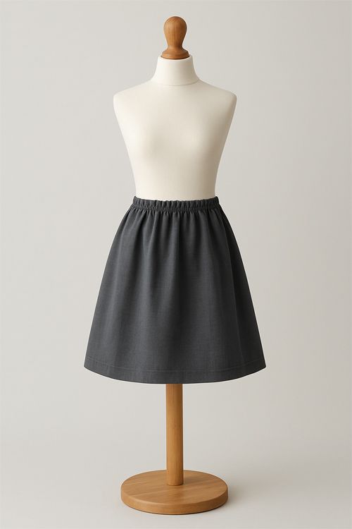 Children's Grey School Skirt Made to Measure