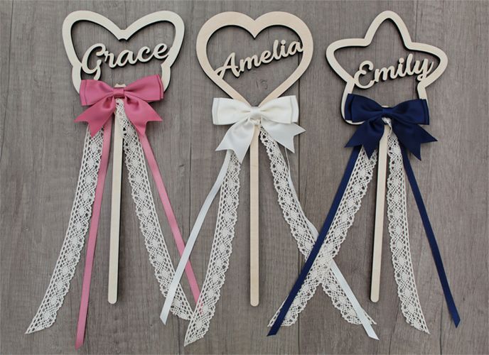 <!-- 0001 -->Personalised Flower Girl Wand