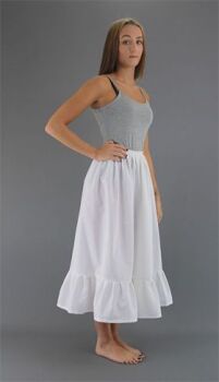 Plain White Cotton Petticoat