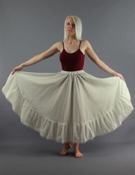 Full Circle Lightweight Ivory Cotton Lawn Petticoat