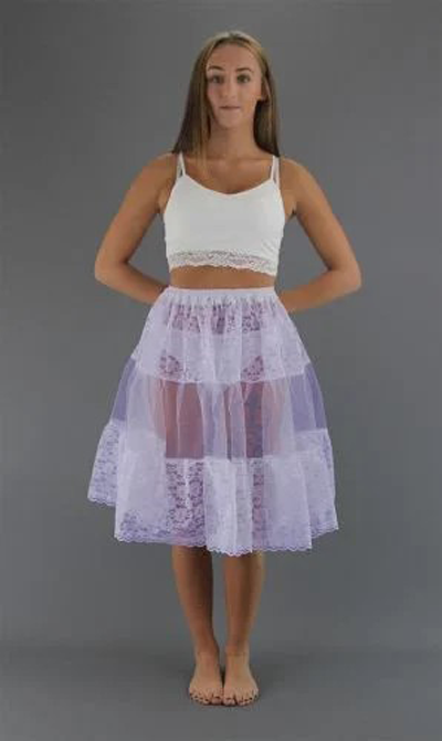 <!-- 009 -->Lilac Lace Petticoat