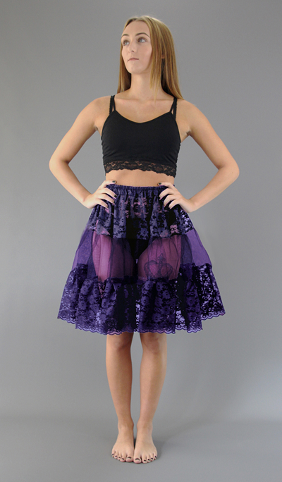 <!-- 015 -->Purple Lace Petticoat