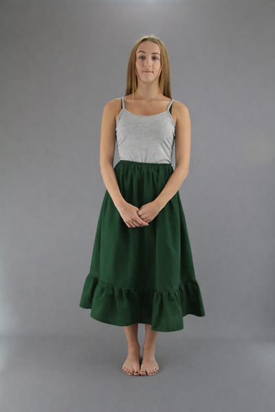 Bottle Green Cotton Petticoat